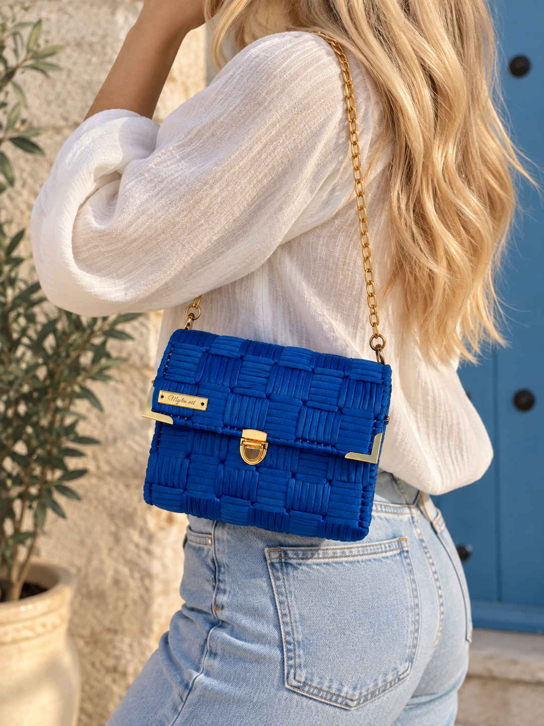 Bolso Azul Elegancia