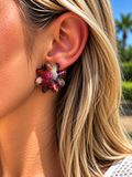 Flor Roja y Glitter
