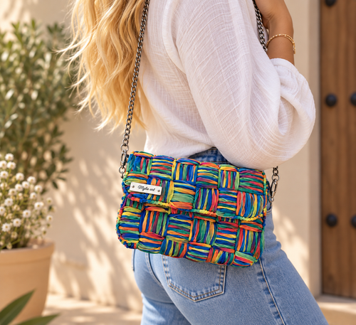 Bolso Arcoíris — Tejido a Mano