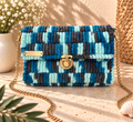 Bolso Azul Marino y Turquesa