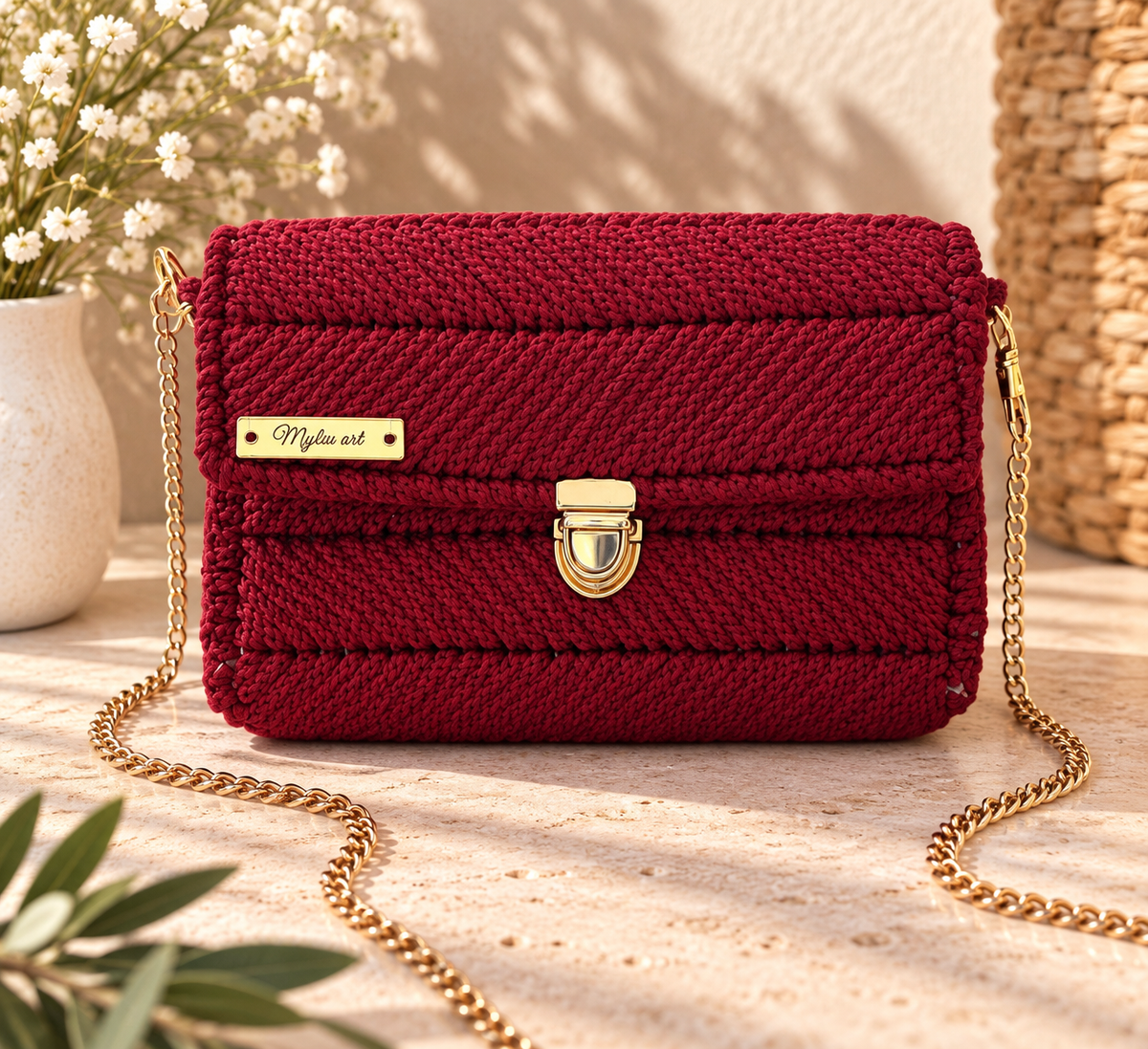 Bolso Granate Clasico