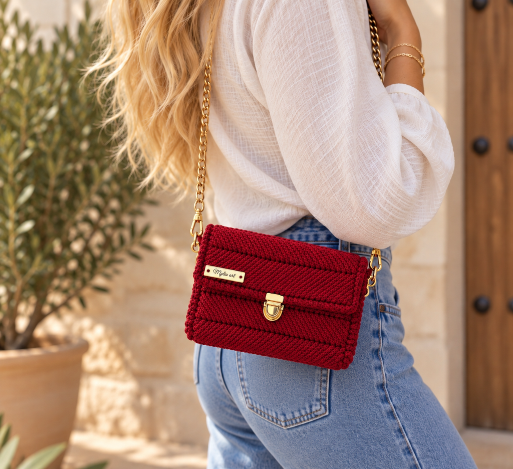 Bolso Granate Clasico