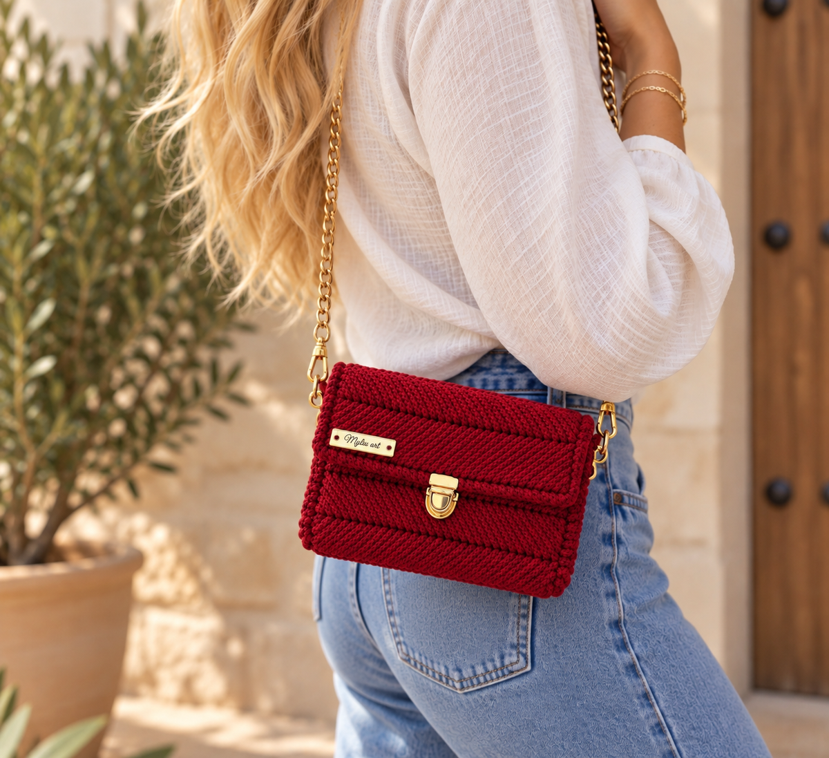 Bolso Granate Clasico